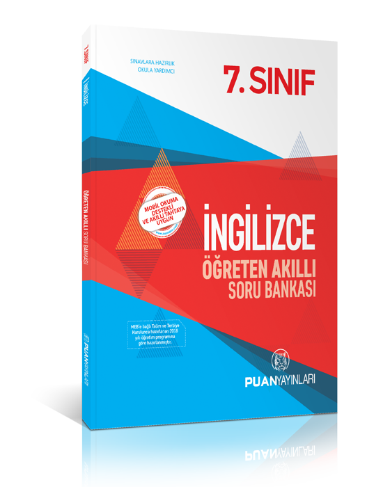 Puan 7. Sınıf İngilizce Öğreten Akıllı Soru Bankası Puan Yayınları