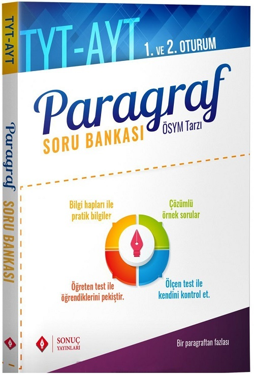 Sonuç YKS TYT AYT Paragraf Soru Bankası Sonuç Yayınları