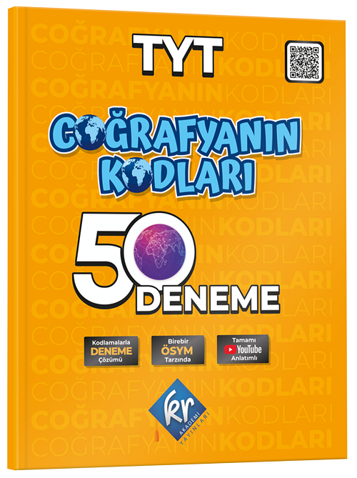 KR Akademi YKS TYT Coğrafyanın Kodları 50 Deneme Video Çözümlü KR Akademi Yayınları