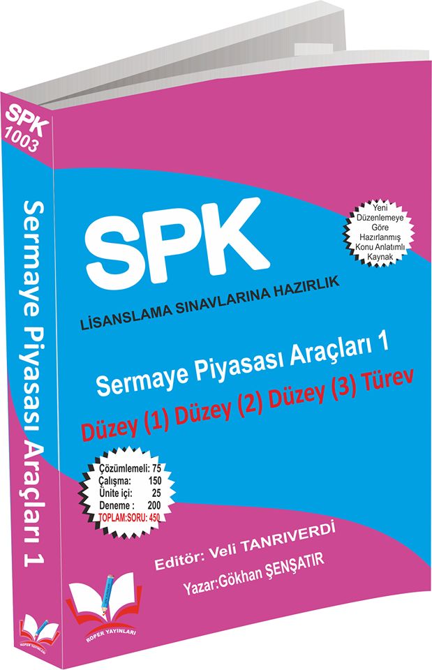 Roper SPK 1003 Sermaye Piyasası Araçları-1 Düzey 1-2-3 Türev Roper Yayınları