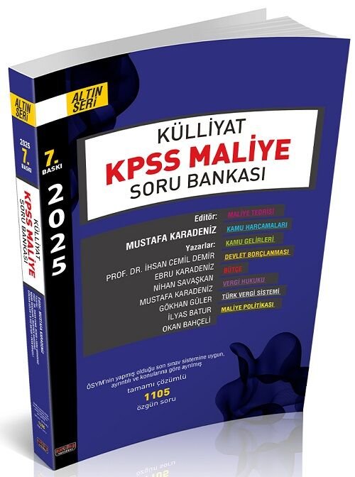 Savaş 2025 KPSS A Grubu Külliyat Maliye Soru Bankası 7. Baskı Savaş Yayınları