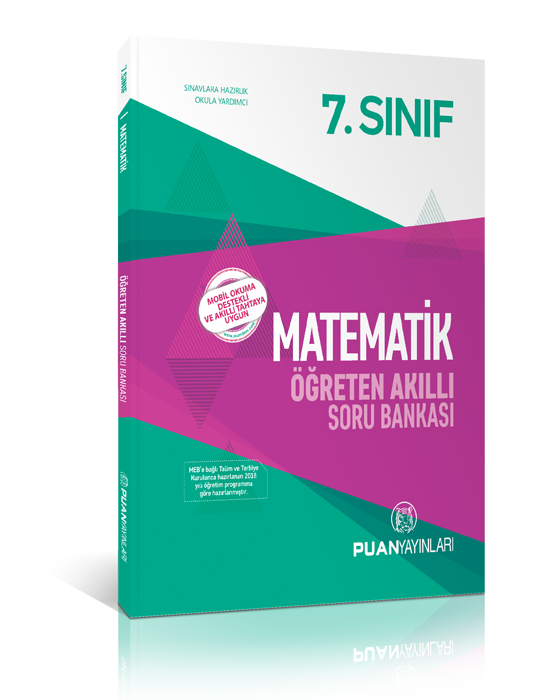 SÜPER FİYAT - Puan 7. Sınıf Matematik Öğreten Akıllı Soru Bankası Puan Yayınları