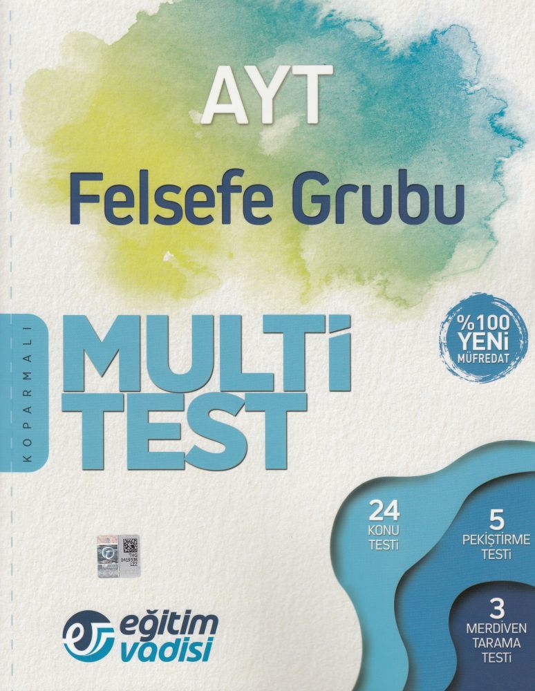 Eğitim Vadisi YKS AYT Felsefe Grubu Multi Test Eğitim Vadisi Yayınları