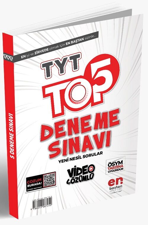 En Baştan YKS TYT Tüm Dersler Top 5 Deneme Video Çözümlü En Baştan Yayınları