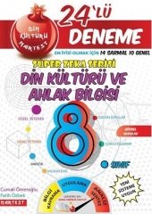 Nartest 8. Sınıf Din Kültürü ve Ahlak Bilgisi Süper Zeka Serisi 24 Deneme Nartest Yayınları