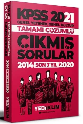 Yediiklim 2021 KPSS Genel Yetenek Genel Kültür Çıkmış Sorular Son 7 Yıl Çözümlü Yediiklim Yayınları