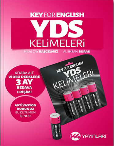 K4 Yayınları YDS Key For English YDS Kelimeleri + Aktivasyon Kodu K4 Yayınları