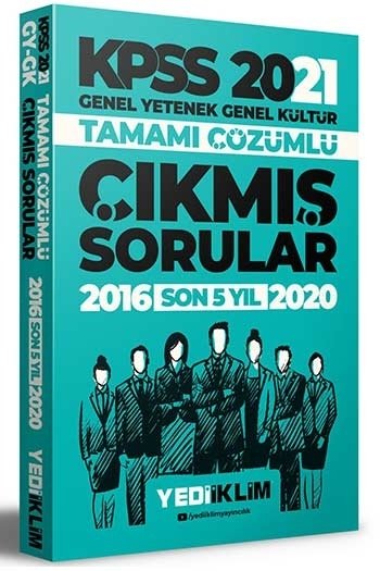 SÜPER FİYAT - Yediiklim 2021 KPSS Genel Yetenek Genel Kültür Çıkmış Sorular Son 5 Yıl Çözümlü Yediiklim Yayınları