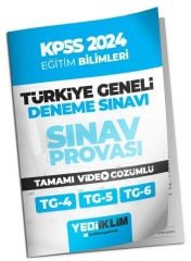 Yediiklim 2024 KPSS Eğitim Bilimleri Türkiye Geneli Sınav Provası Deneme (4-5-6) Video Çözümlü Yediiklim Yayınları