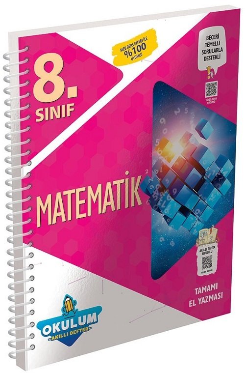 Murat 8. Sınıf Matematik Okulum Akıllı Defter Murat Yayınları