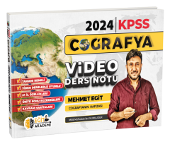 SÜPER FİYAT - Eğit Akademi 2024 KPSS Coğrafya Video Ders Notu - Mehmet Eğit Eğit Akademi