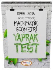 Yediiklim 2018 KPSS Matematik Geometri Çek Kopart Yaprak Test Yediiklim Yayınları