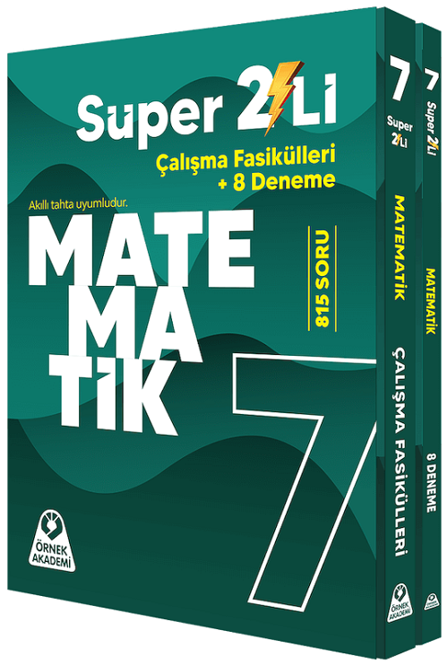 Örnek Akademi 7. Sınıf Matematik Süper İkili Çalışma Fasikülleri Seti Örnek Akademi Yayınları