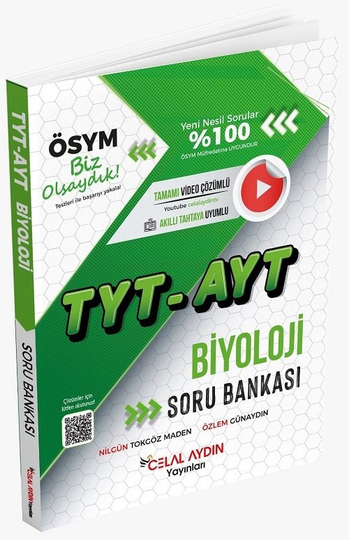 Celal Aydın YKS TYT AYT Biyoloji Soru Bankası Celal Aydın Yayınları