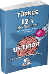 Ünlü 8. Sınıf LGS Türkçe Us Teroit 12 li Deneme Ünlü Yayınları