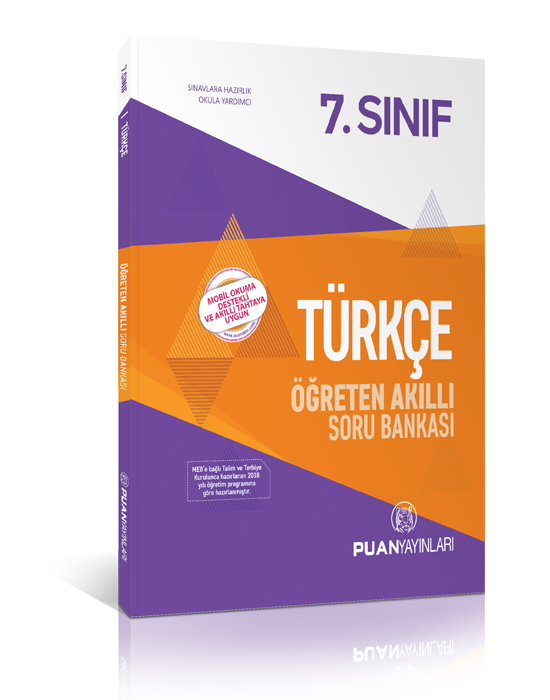 SÜPER FİYAT - Puan 7. Sınıf Türkçe Öğreten Akıllı Soru Bankası Puan Yayınları