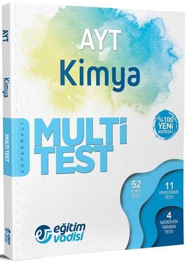 SÜPER FİYAT - Eğitim Vadisi YKS AYT Kimya Multi Test Soru Bankası Eğitim Vadisi Yayınları