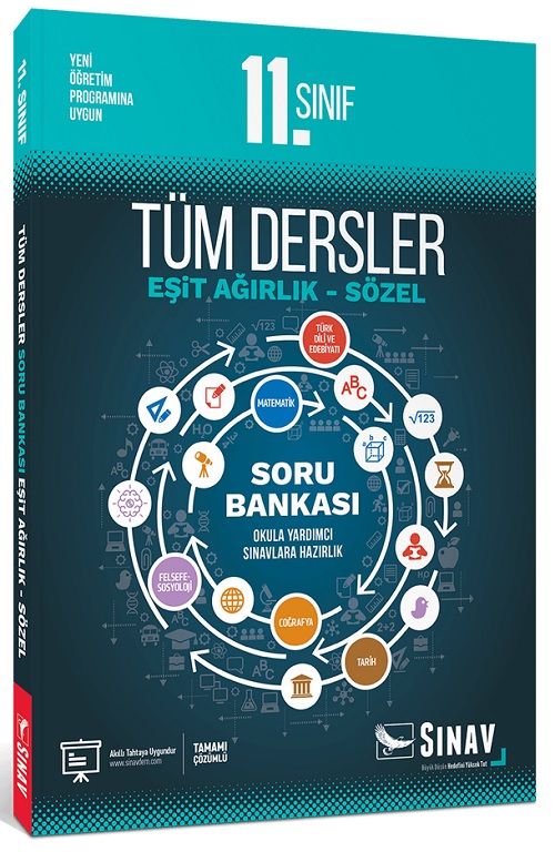 Sınav 11. Sınıf Eşit Ağırlık- Sözel Tüm Dersler Soru Bankası Sınav Yayınları