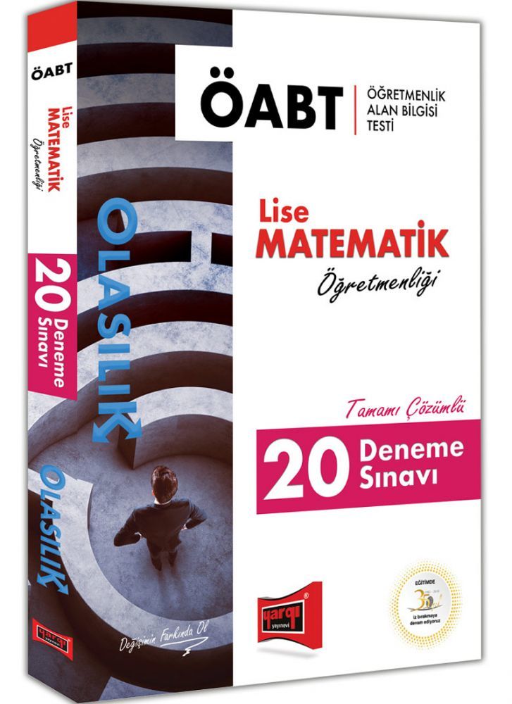 SÜPER FİYAT - Yargı 2019 ÖABT OLASILIK Lise Matematik Öğretmenliği 20 Deneme Çözümlü Yargı Yayınları