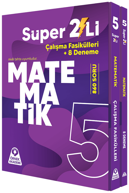 Örnek Akademi 5. Sınıf Matematik Süper İkili Çalışma Fasikülleri Seti Örnek Akademi Yayınları