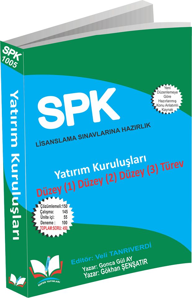 Roper SPK 1005 Yatırım Kuruluşları Düzey 1-2-3 Türev Roper Yayınları