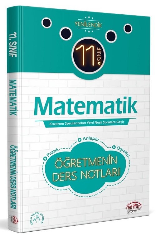 Editör 11. Sınıf Matematik Öğretmenin Ders Notları Editör Yayınları