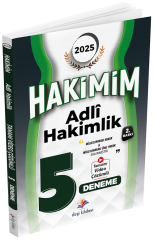 Dizgi Kitap 2025 Adli Hakimlik Hakimim 5 Deneme Çözümlü Dizgi Kitap Yayınları