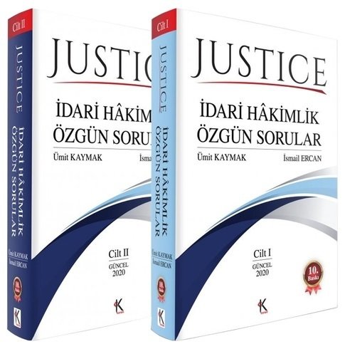 Kuram 2020 Justice İdari Hakimlik Özgün Sorular Soru Bankası 2 Cilt Set 10. Baskı - Ümit Kaymak, İsmail Ercan Kuram Kitap