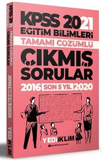 SÜPER FİYAT - Yediiklim 2021 KPSS Eğitim Bilimleri Çıkmış Sorular Son 5 Yıl Çözümlü Yediiklim Yayınları