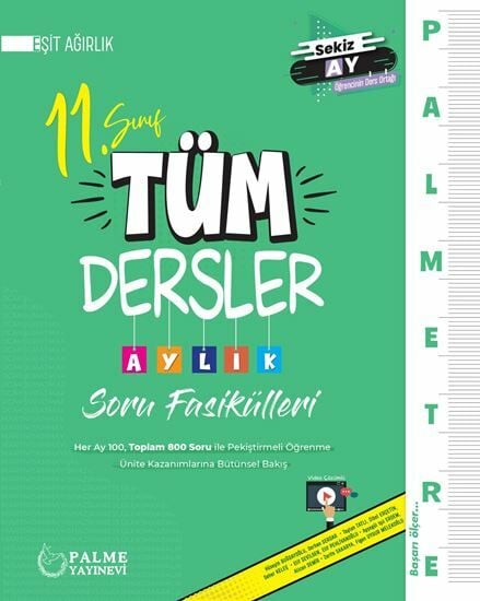 Palme 11. Sınıf Eşit Ağırlık Palmetre Aylık Soru Fasikülleri Palme Yayınları