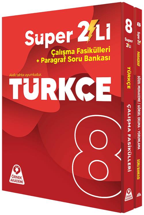 Örnek Akademi 8. Sınıf Türkçe Süper İkili Çalışma Fasikülleri Seti Örnek Akademi Yayınları