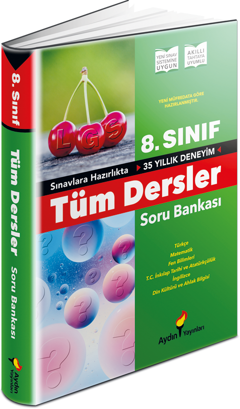 Aydın 8. Sınıf LGS Tüm Dersler Soru Bankası Aydın Yayınları