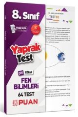 Puan 8. Sınıf Fen Bilimleri 64 Çek Kopar Yaprak Test Puan Yayınları