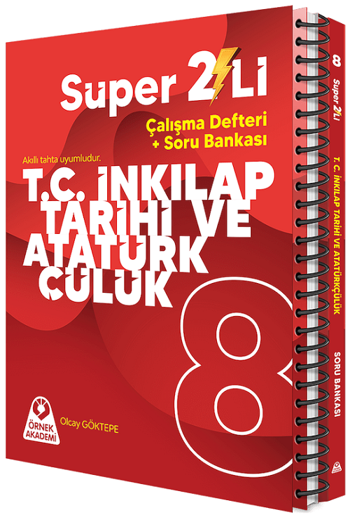 Örnek Akademi 8. Sınıf TC İnkılap Tarihi ve Atatürkçülük Süper İkili Çalışma Fasikülleri Seti Örnek Akademi Yayınları