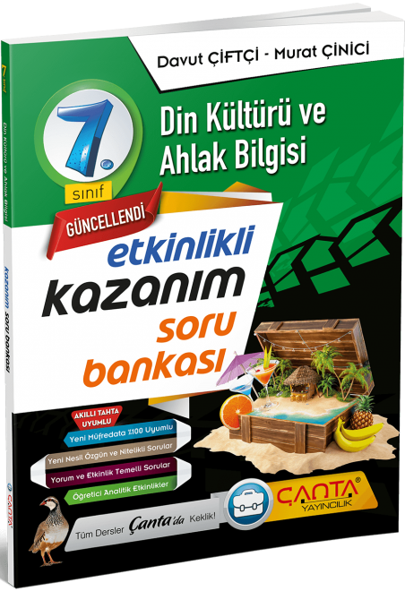 Çanta 7. Sınıf Din Kültürü ve Ahlak Bilgisi Etkinlikli Kazanım Soru Bankası Çanta Yayınları