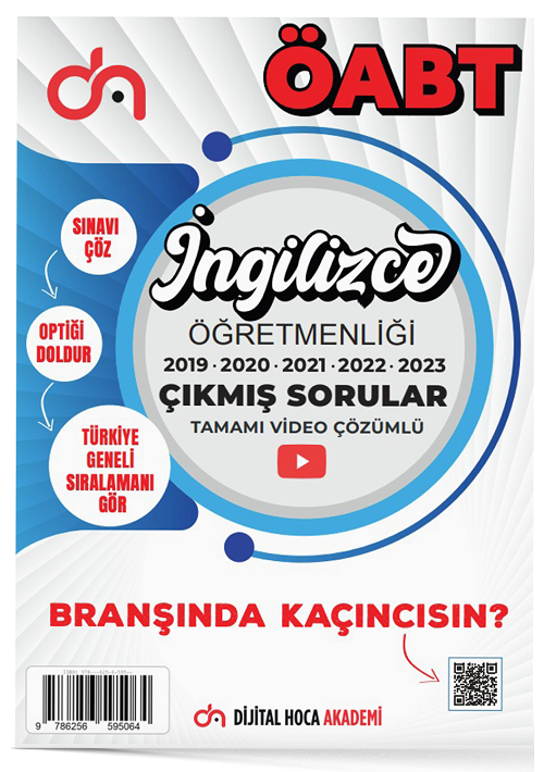 Dijital Hoca ÖABT İngilizce Öğretmenliği Son 5 Yıl Çıkmış Sorular Video Çözümlü Dijital Hoca Akademi