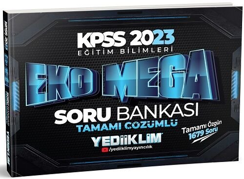 Yediiklim 2023 KPSS Eğitim Bilimleri Eko Mega Soru Bankası Çözümlü Yediiklim Yayınları