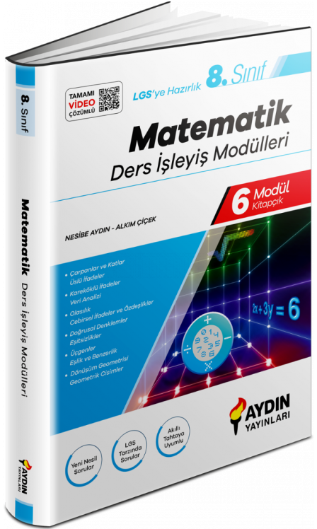 Aydın 8. Sınıf LGS Matematik Ders İşleyiş Modülleri Aydın Yayınları