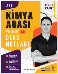 Kimya Adası YKS AYT Kimya 13 te 13 Kampı Youtube Ders Notları Kimya Adası