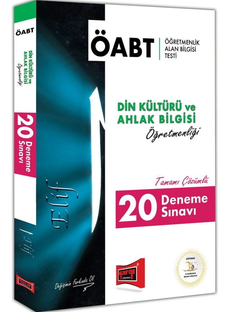 Yargı 2019 ÖABT ELİF Din Kültürü Öğretmenliği 20 Deneme Çözümlü Yargı Yayınları