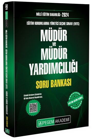 SÜPER FİYAT - Pegem 2024 MEB EKYS Müdür ve Yardımcılığı Soru Bankası Pegem Akademi Yayınları