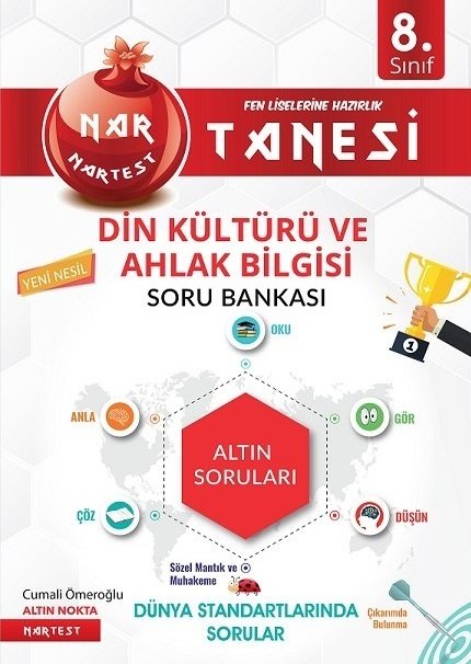 Nartest 8. Sınıf Din Kültürü ve Ahlak Bilgisi Altın Sorular Soru Bankası Nartest Yayınları