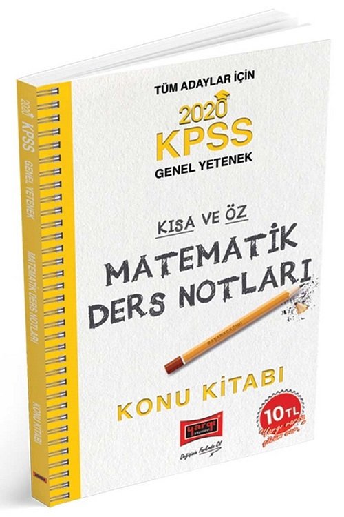 Yargı 2020 KPSS Matematik Kısa ve Öz Ders Notları Konu Kitabı Yargı Yayınları