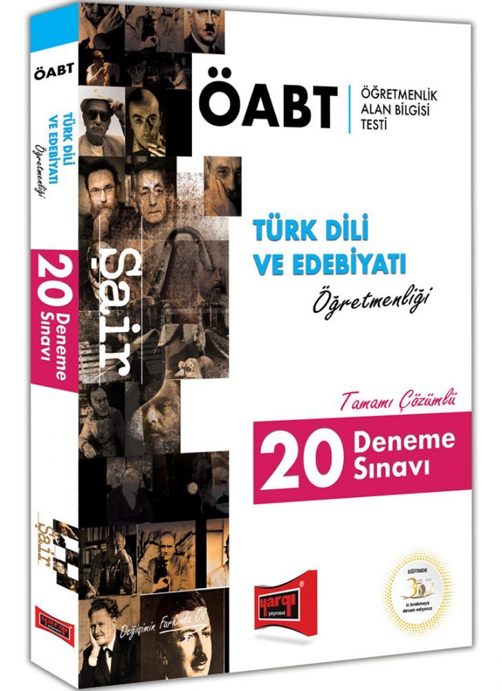 Yargı 2019 ÖABT ŞAİR Türk Dili ve Edebiyatı 20 Deneme Çözümlü Yargı Yayınları