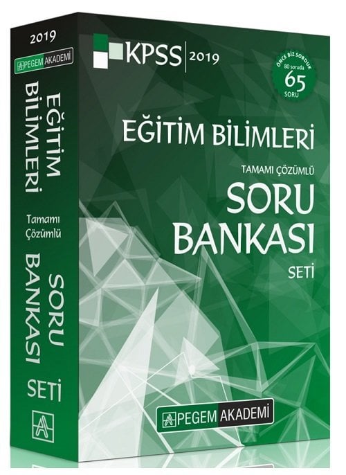 Pegem 2019 KPSS Eğitim Bilimleri Soru Bankası Çözümlü Modüler Set Pegem Akademi Yayınları