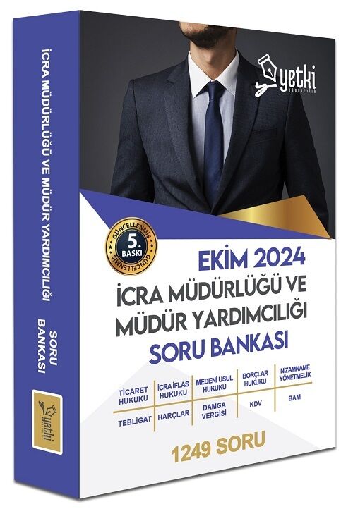 Yetki 2024 İcra Müdürlüğü ve Yardımcılığı Sınavı Soru Bankası 5. Baskı Yetki Yayınları