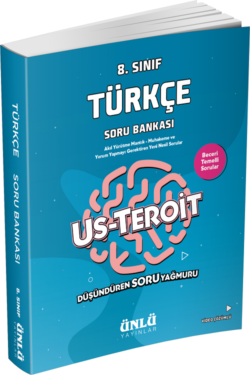 Ünlü 8. Sınıf Türkçe Us Teroit Soru Bankası Ünlü Yayınları