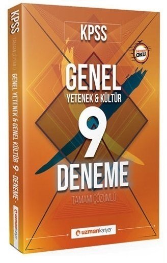 Uzman Kariyer 2018 KPSS Genel Kültür Genel Yetenek 9 Deneme Çözümlü Uzman Kariyer Yayınları