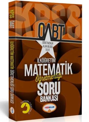 Yediiklim 2019 ÖABT İlköğretim Matematik Öğretmenliği Soru Bankası Yediiklim Yayınları