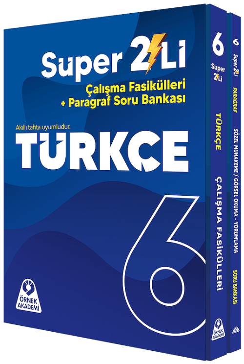 Örnek Akademi 6. Sınıf Türkçe Süper İkili Çalışma Fasikülleri Seti Örnek Akademi Yayınları